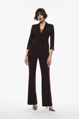 High-waisted flare pants