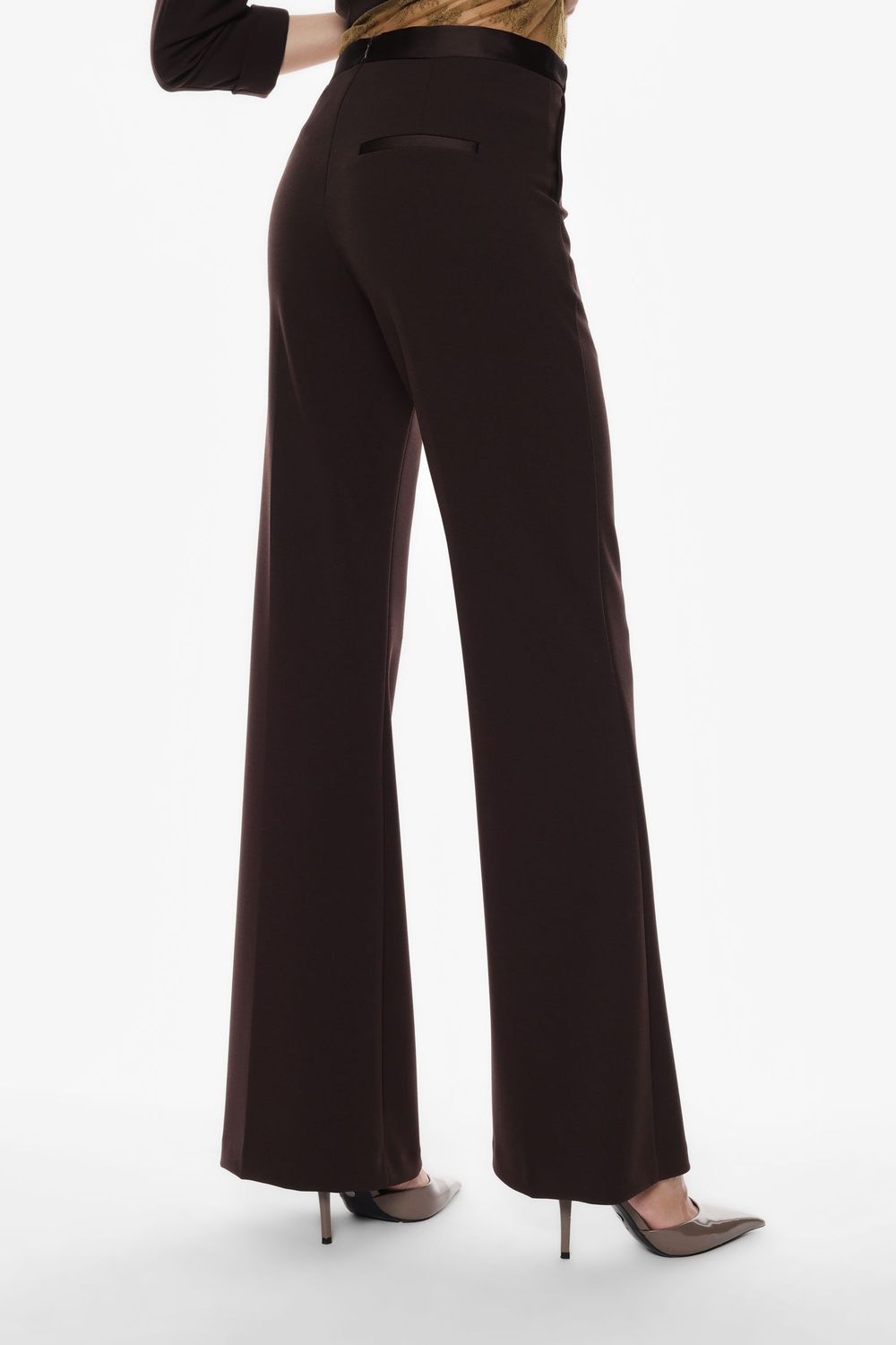 High-waisted flare pants