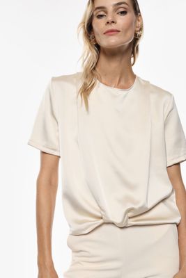 Regular satin blouse Regular satin blouse