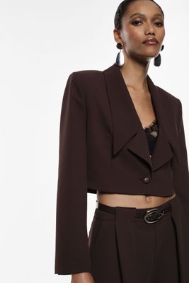 ​Single-breasted short jacket