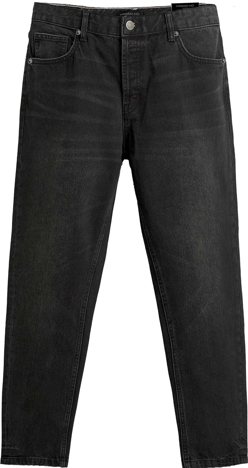 Slim-fit jeans in washed black denim Slim-fit jeans in washed black denim