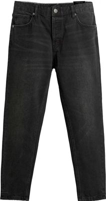 Slim-fit jeans in washed black denim