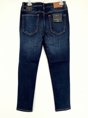 Slim-fit dark denim jeans