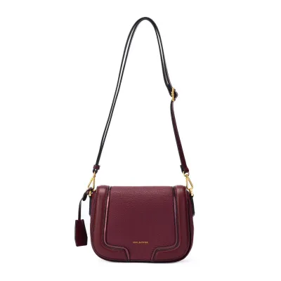 Faux leather shoulder mini bag