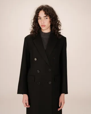 Wool long coat