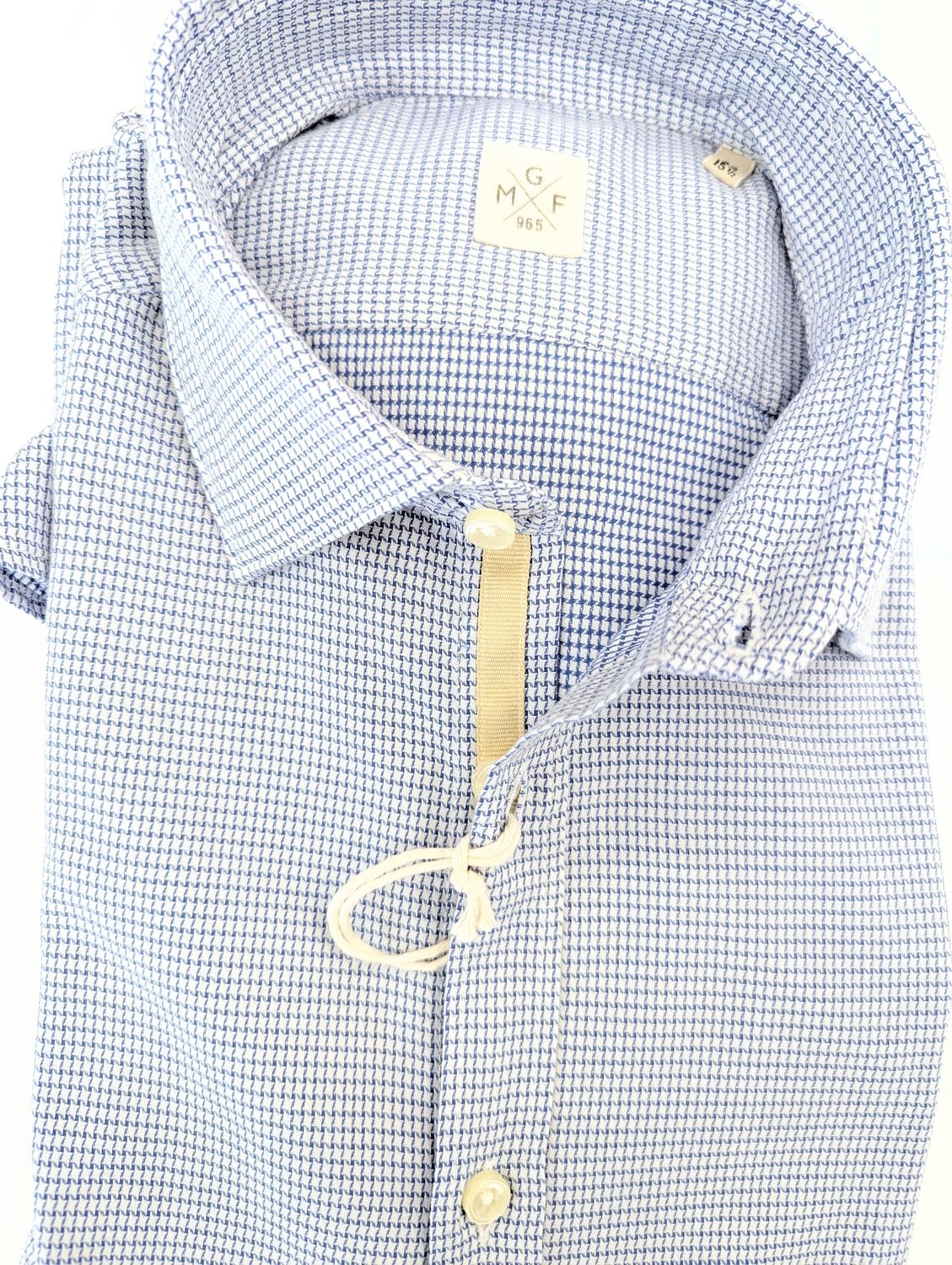Regular-fit micro-pattern shirt