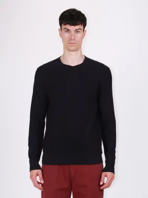 Viscose crewneck sweater