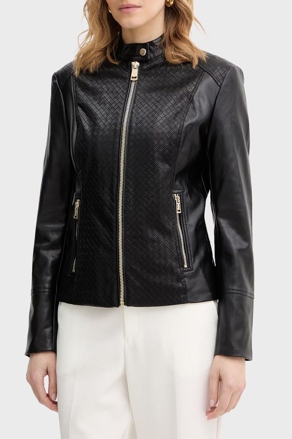 ​Faux leather biker jacket