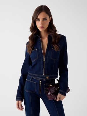 ​Denim biker jacket