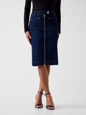 ​Denim midi skirt