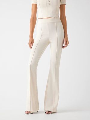 Flared pants in technical fabric