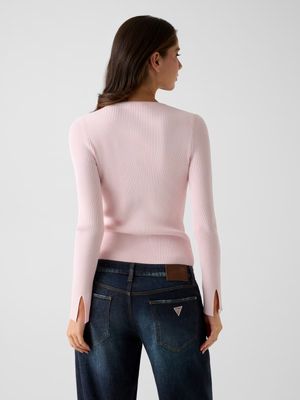 Slim-fit ribbed cardigan