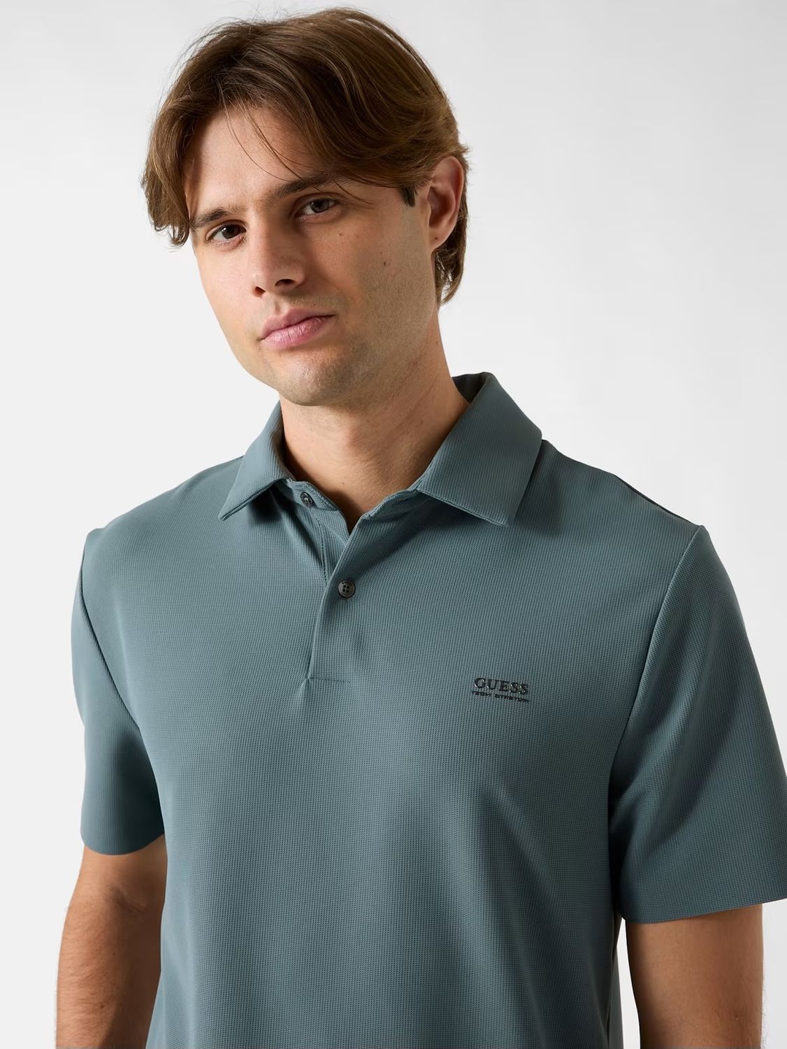 ​Regular-fit polo shirt in technical fabric
