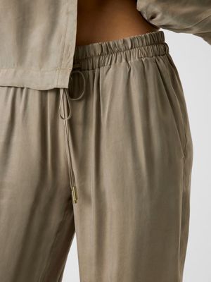 Regular-fit twill joggers