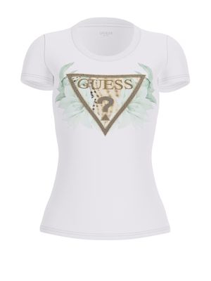 ​Slim-fit T-shirt with rhinestones