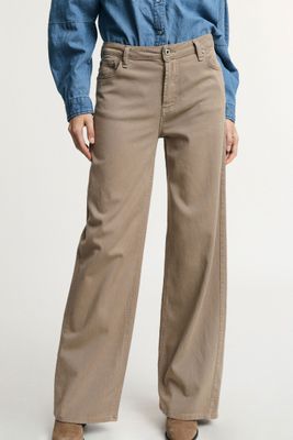 ​Wide-leg denim pants