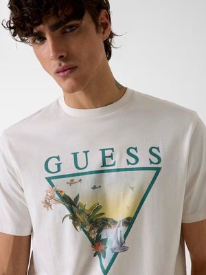 Regular T-shirt with sunset print