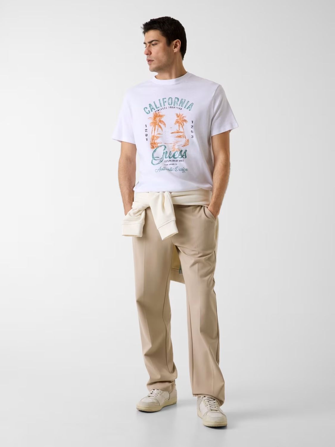 T-shirt with a summer slub print