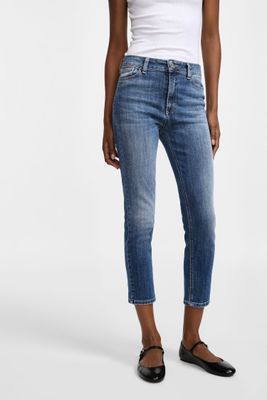 ​Plain high-rise skinny jeans