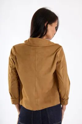 Short deerskin jacket