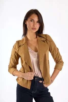 Short deerskin jacket