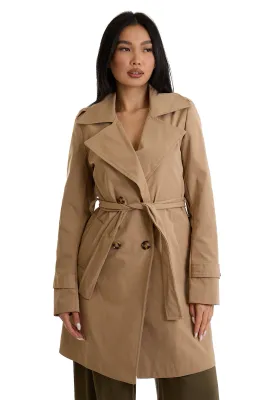 ​Regular-fit double-breasted cotton trench