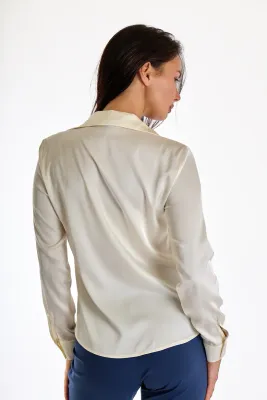 ​Regular-fit satin shirt
