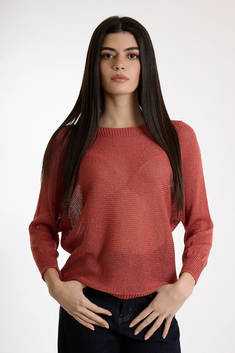 ​Regular-fit boat-neck sweater