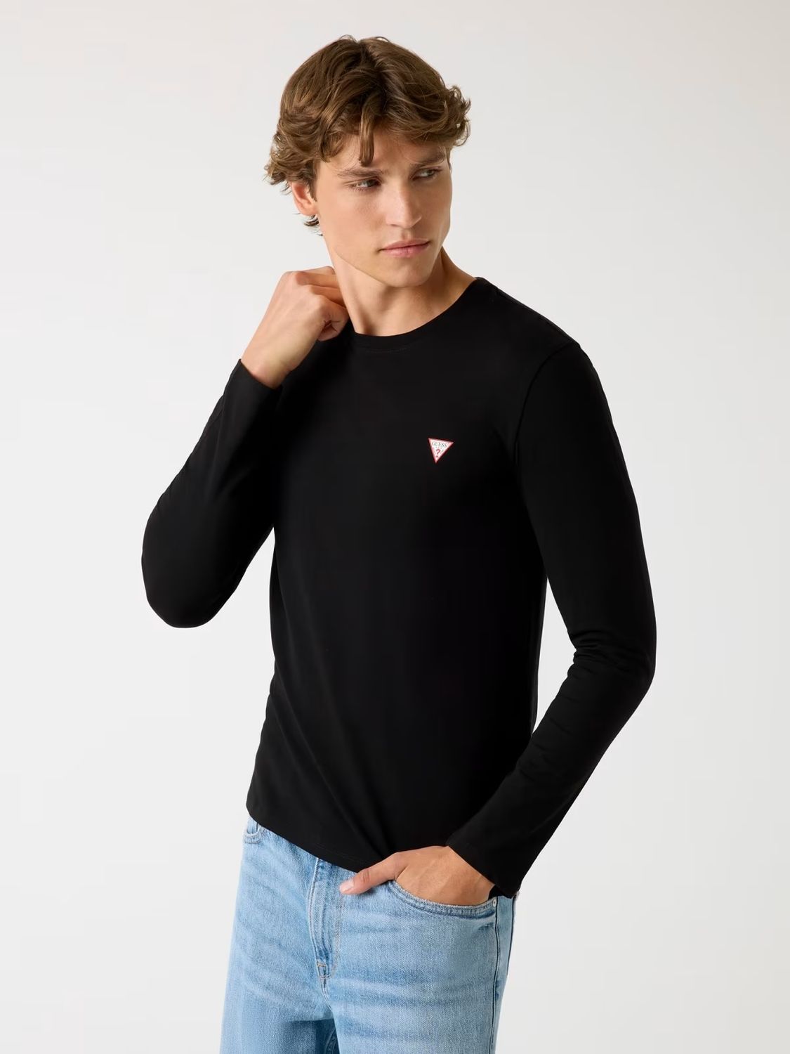 Slim-fit T-shirt with long sleeves