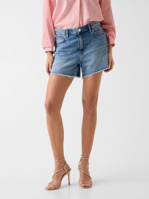 ​Denim shorts with appliques