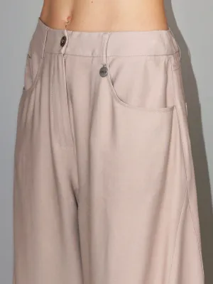 ​Viscose blend balloon-fit pants