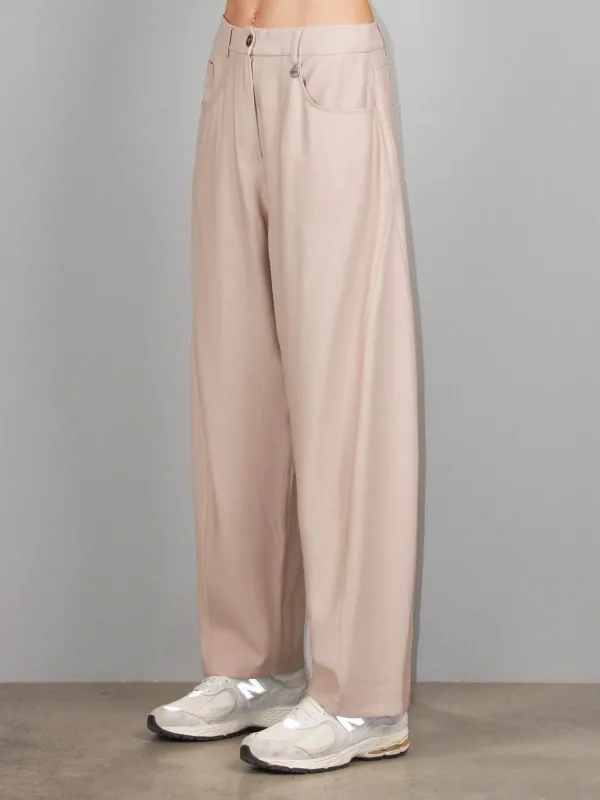 ​Viscose blend balloon-fit pants