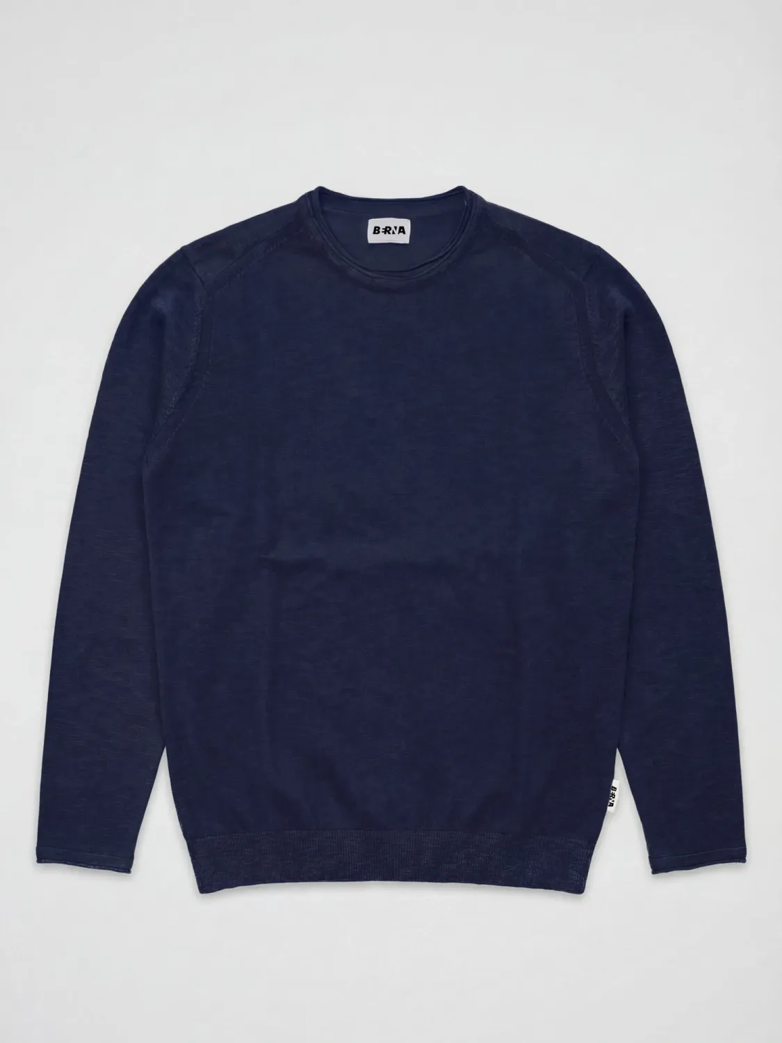 ​Crewneck sweater in slub cotton