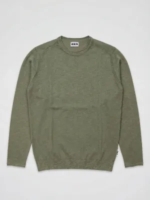 ​Crewneck sweater in slub cotton