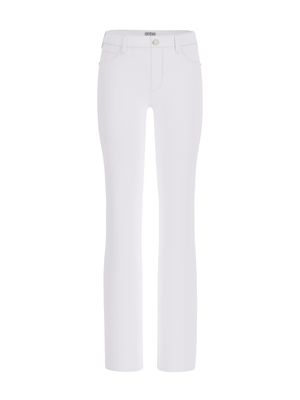 ​Straight-leg white denim jeans