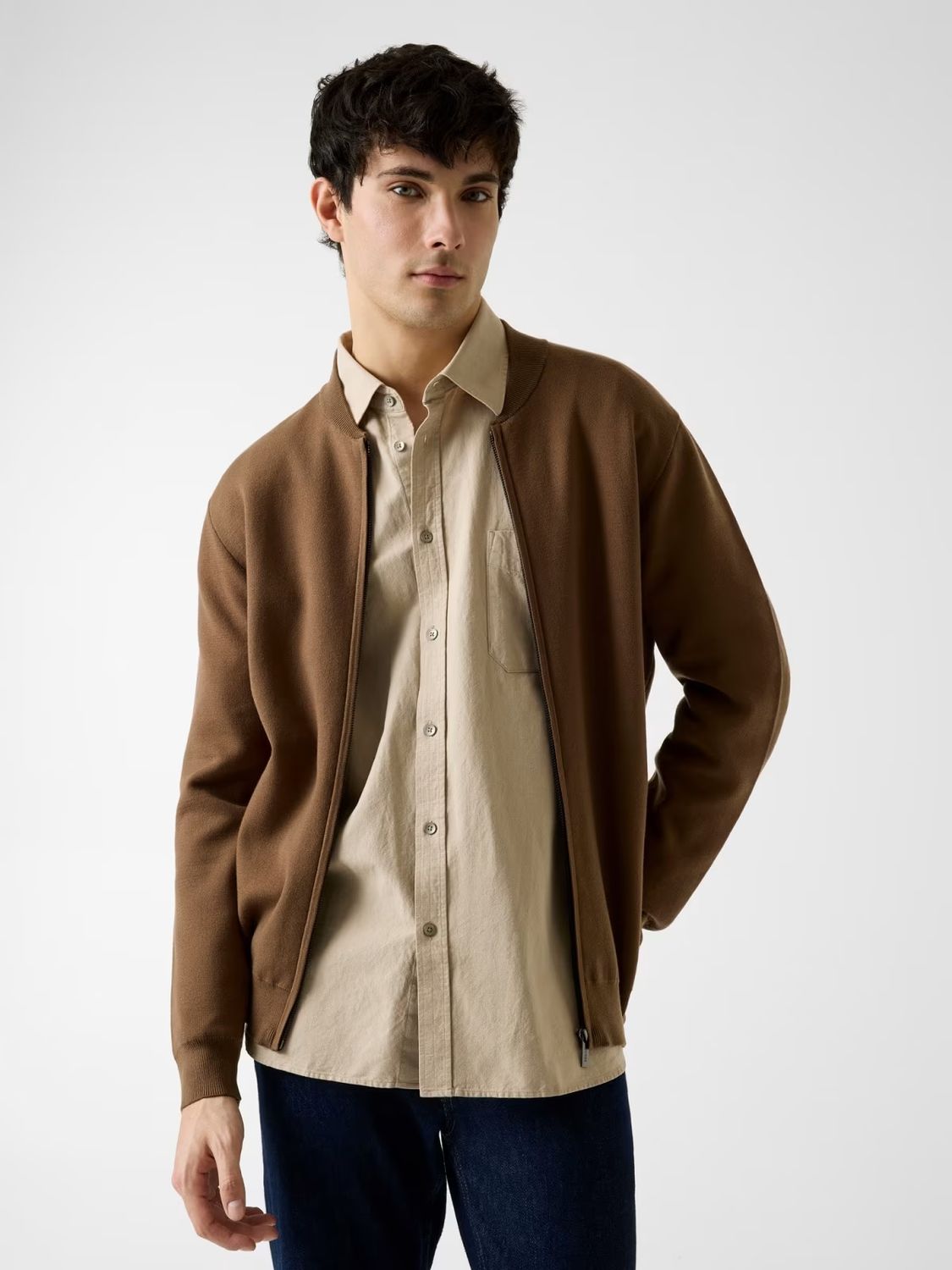 ​Knit bomber jacket