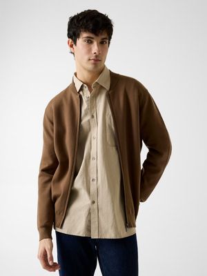 ​Knit bomber jacket