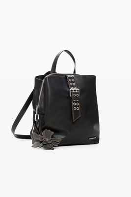 Vintage faux leather backpack