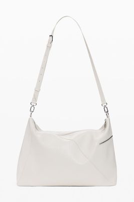 Faux leather bag with 3d logo