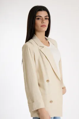 ​Regular-fit viscose jacket