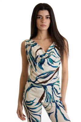 ​Stretch top with an abstract pattern