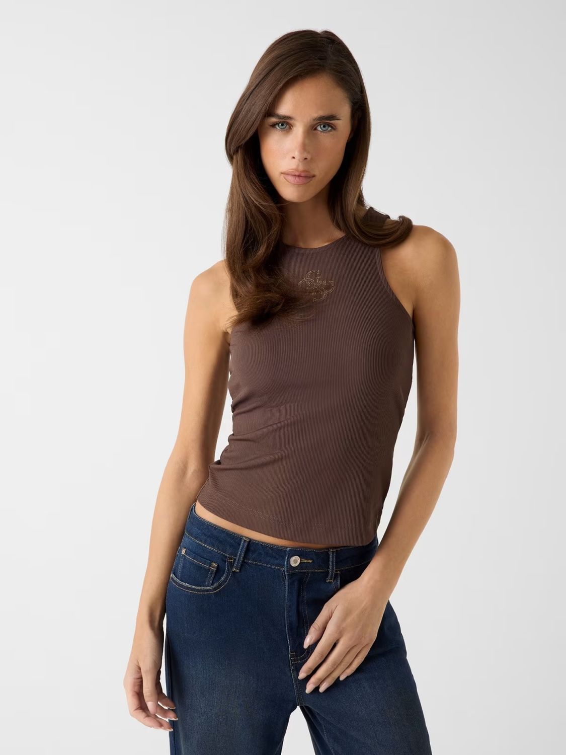 Slim-fit ribbed top