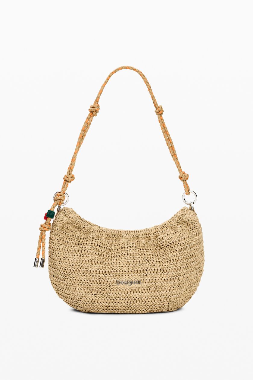 ​Oval raffia bag