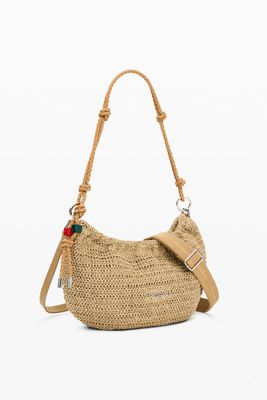 ​Oval raffia bag