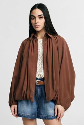 ​Oversized jacket with balloon sleeves