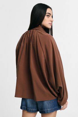 ​Oversized jacket with balloon sleeves