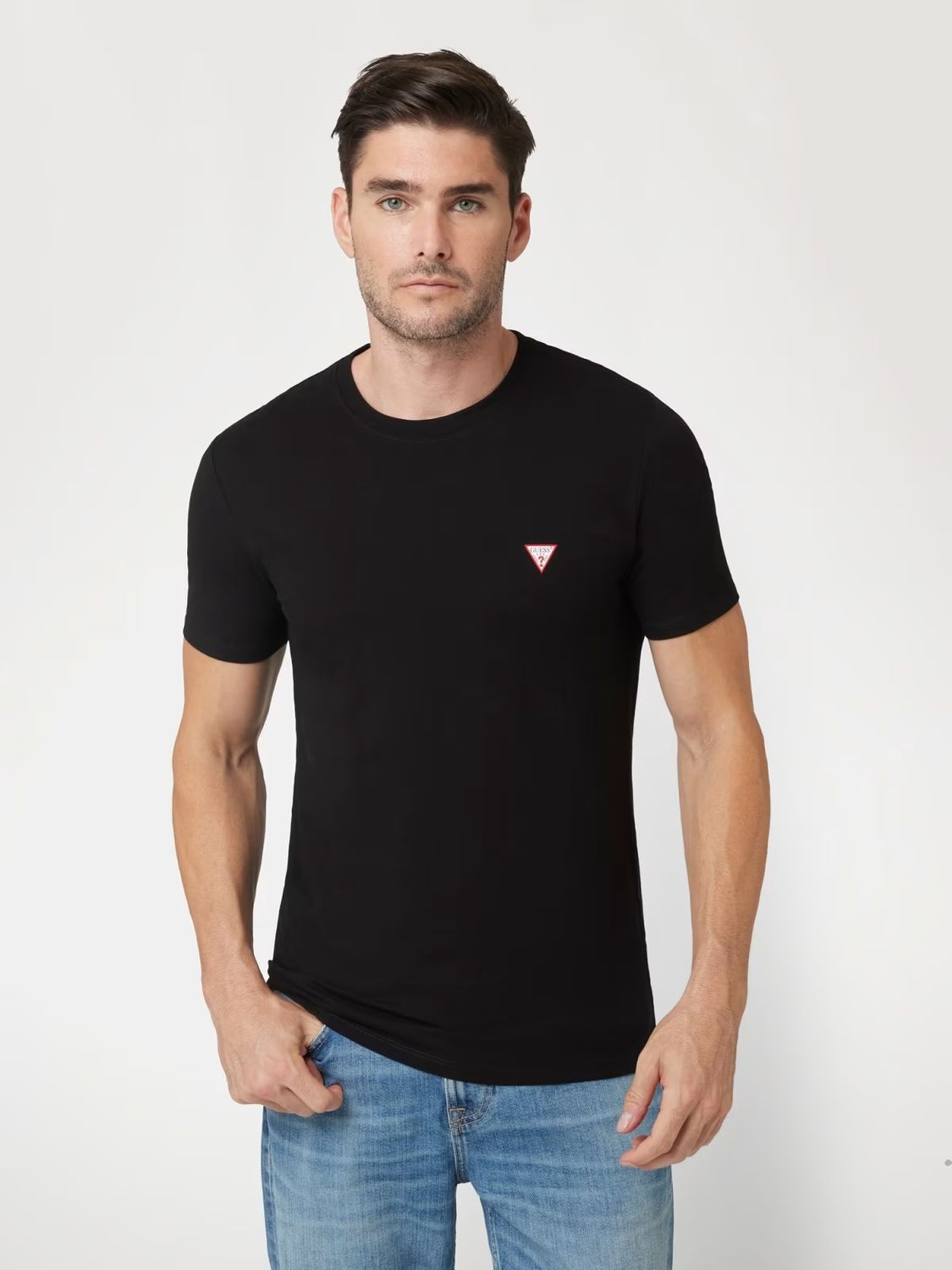 ​Slim-fit basic stretch jersey T-shirt