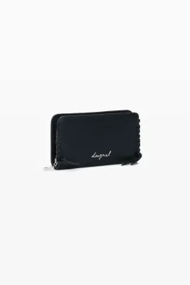 ​Medium wallet with metal logo