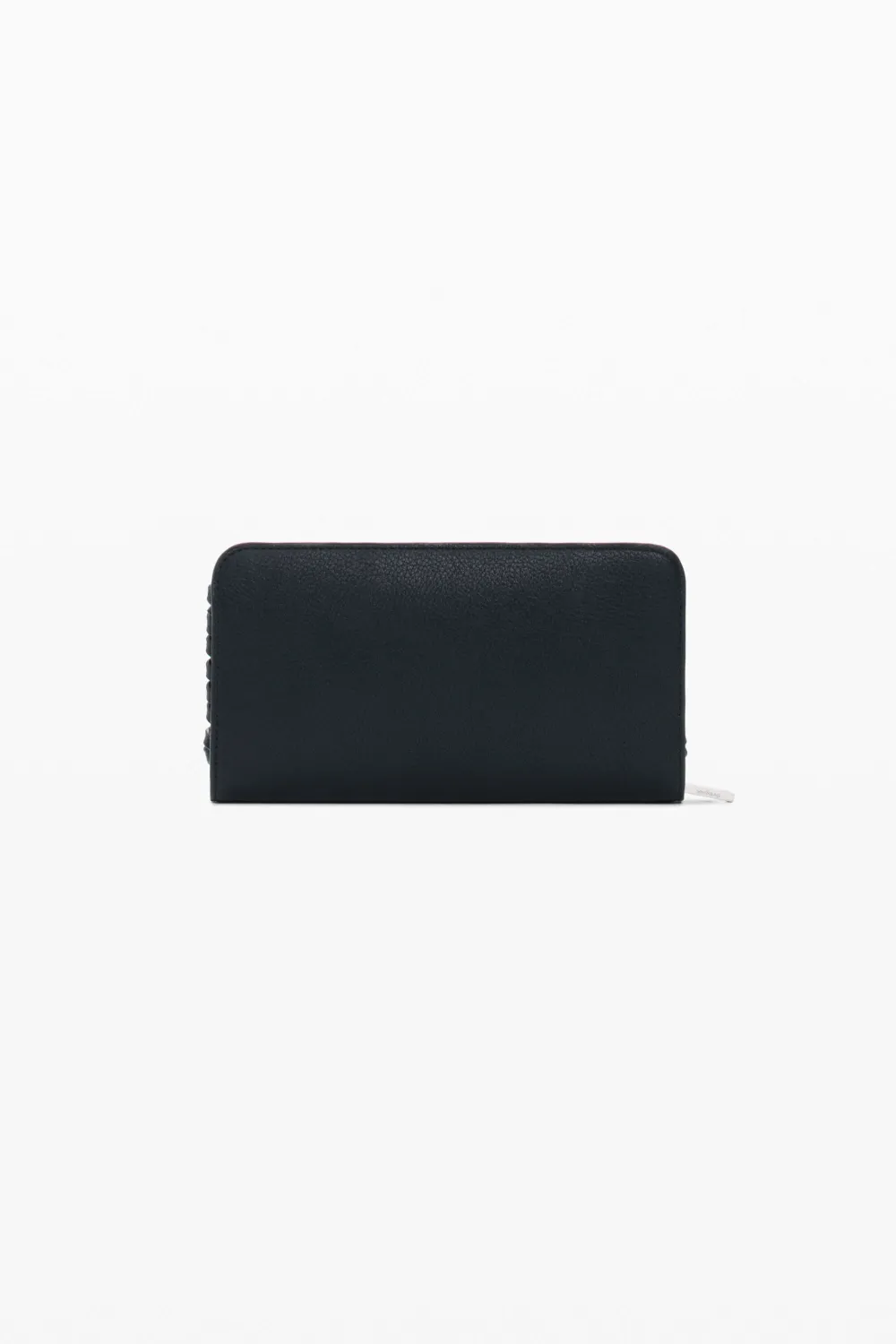 Medium wallet with metal logo