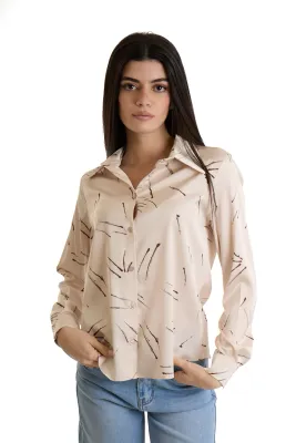 ​Regular-fit satin shirt